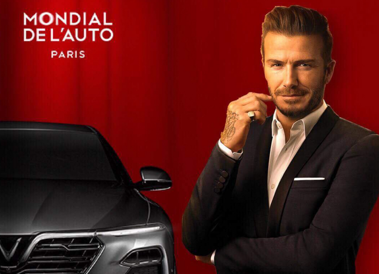 Vinfastr chơi lớn khi booking David Beckham