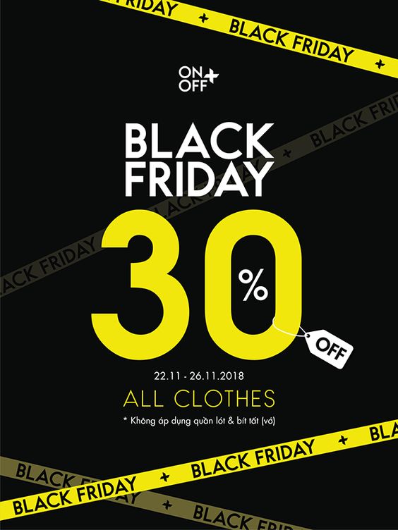 các chương trình black friday được tổ chức hằng năm