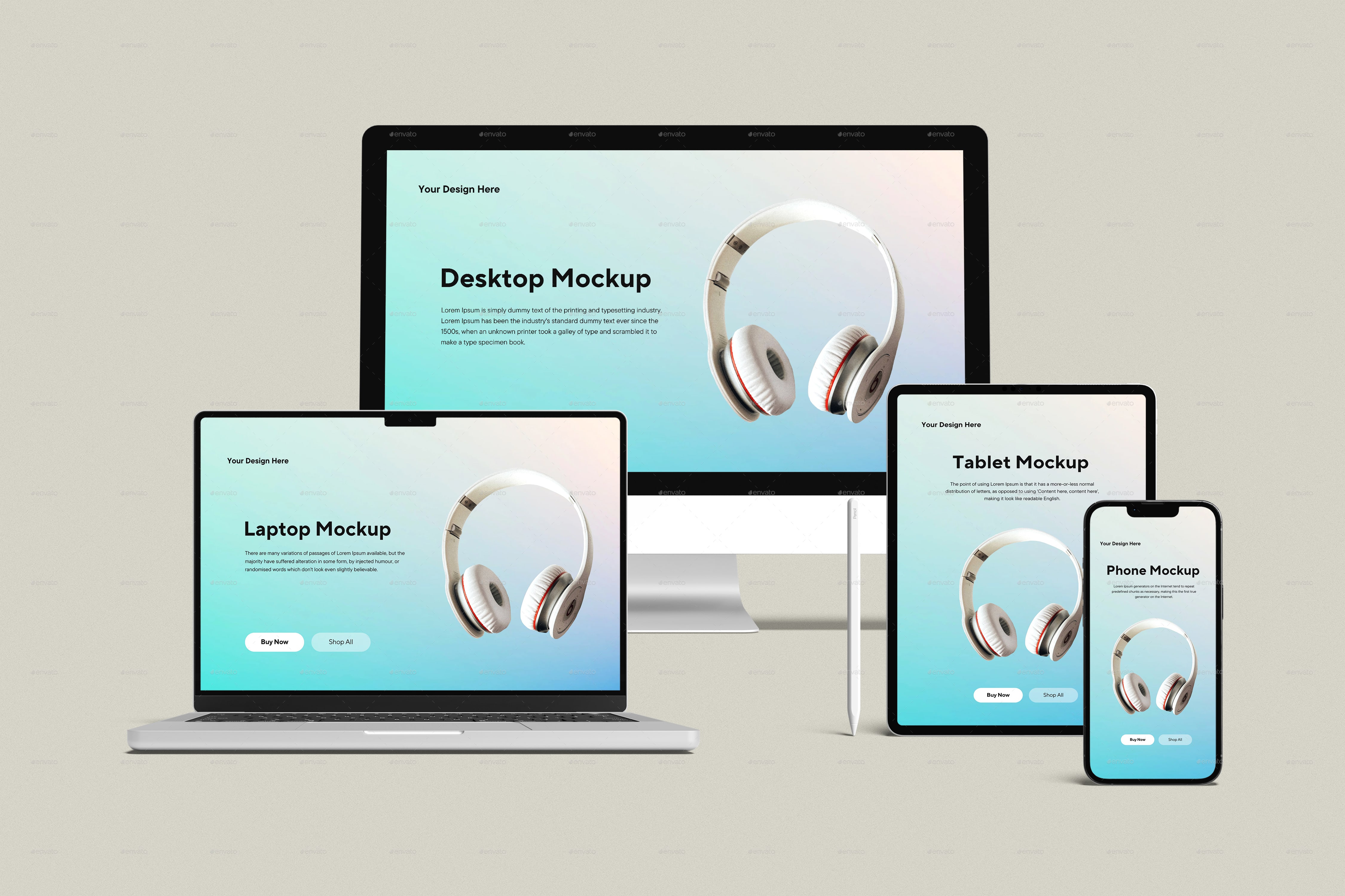 mockup thiết bị