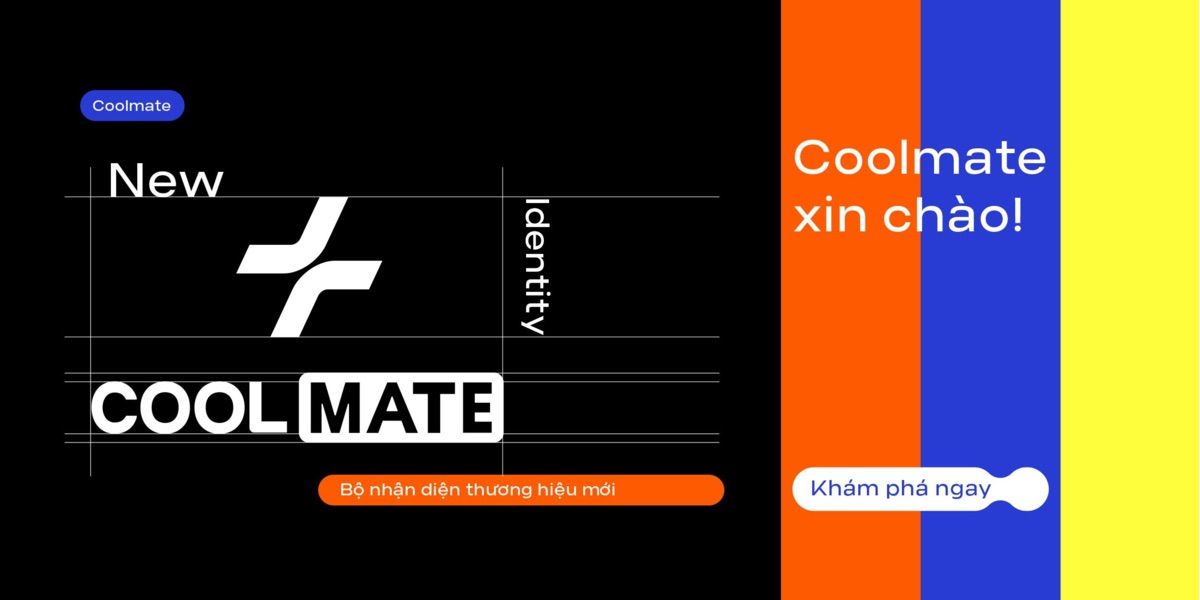 bộ nhận diện thương hiệu Coolmate