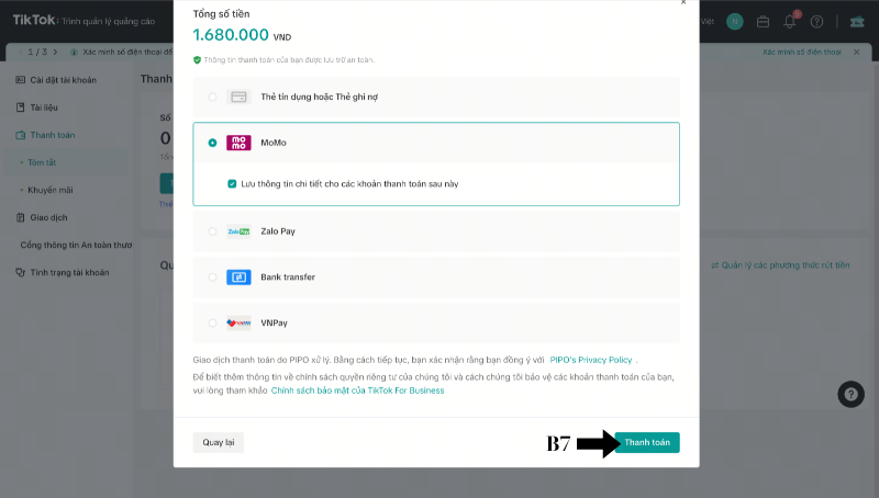 nạp tiền tiktok