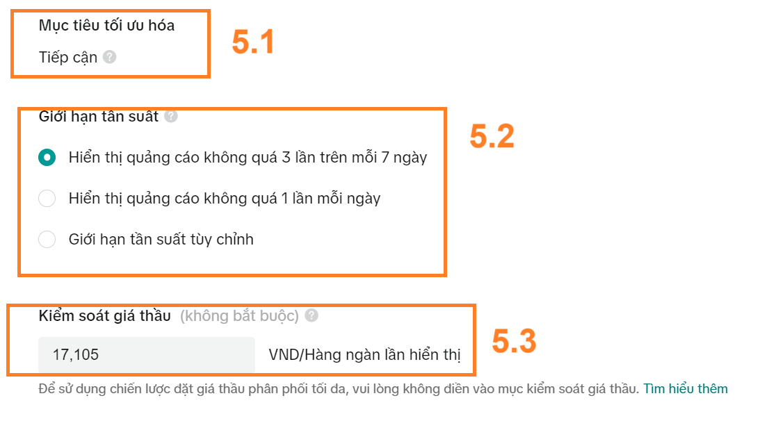 Đặt giá thầu và tối ưu giá tik tok ads