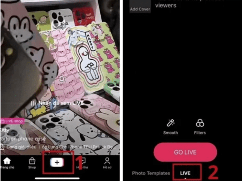 bước đầu cách tạo phiên livestream