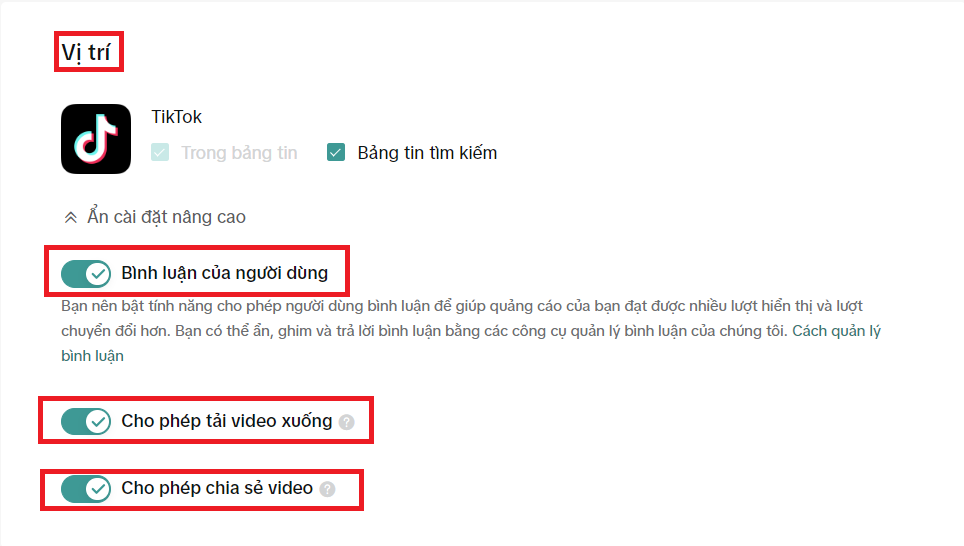 lựa chọn vị trí tiếp cận