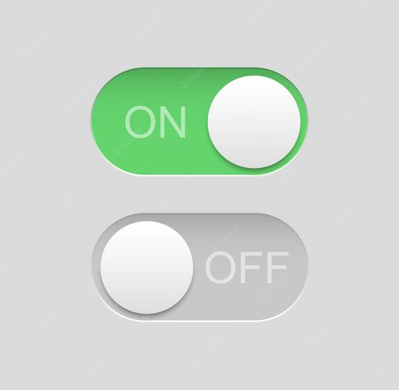 các chức năng của nút button - dạng gạt