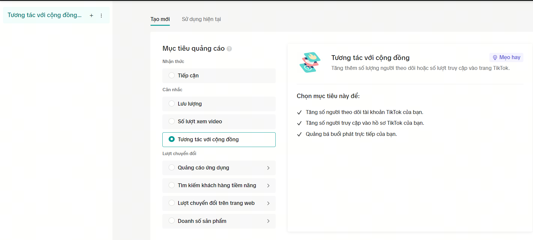 quảng cáo Tik Tok tăng follow