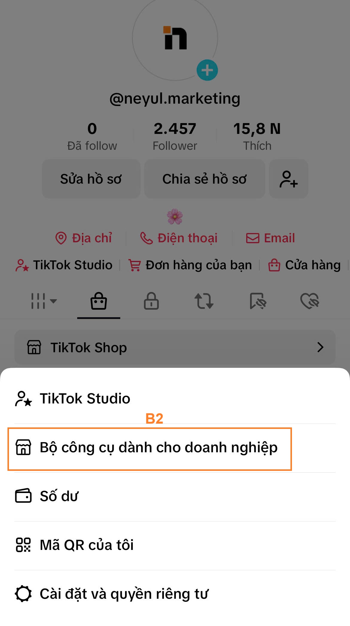 Thiết lập quảng cáo 