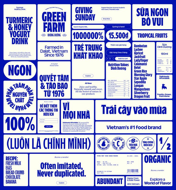 Thiết kế Minimalism của Vinamilk