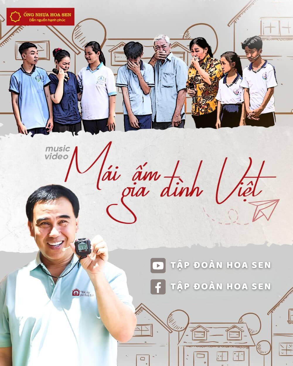 Tôn Hoa Sen Mái Ấm Gia Đình Việt