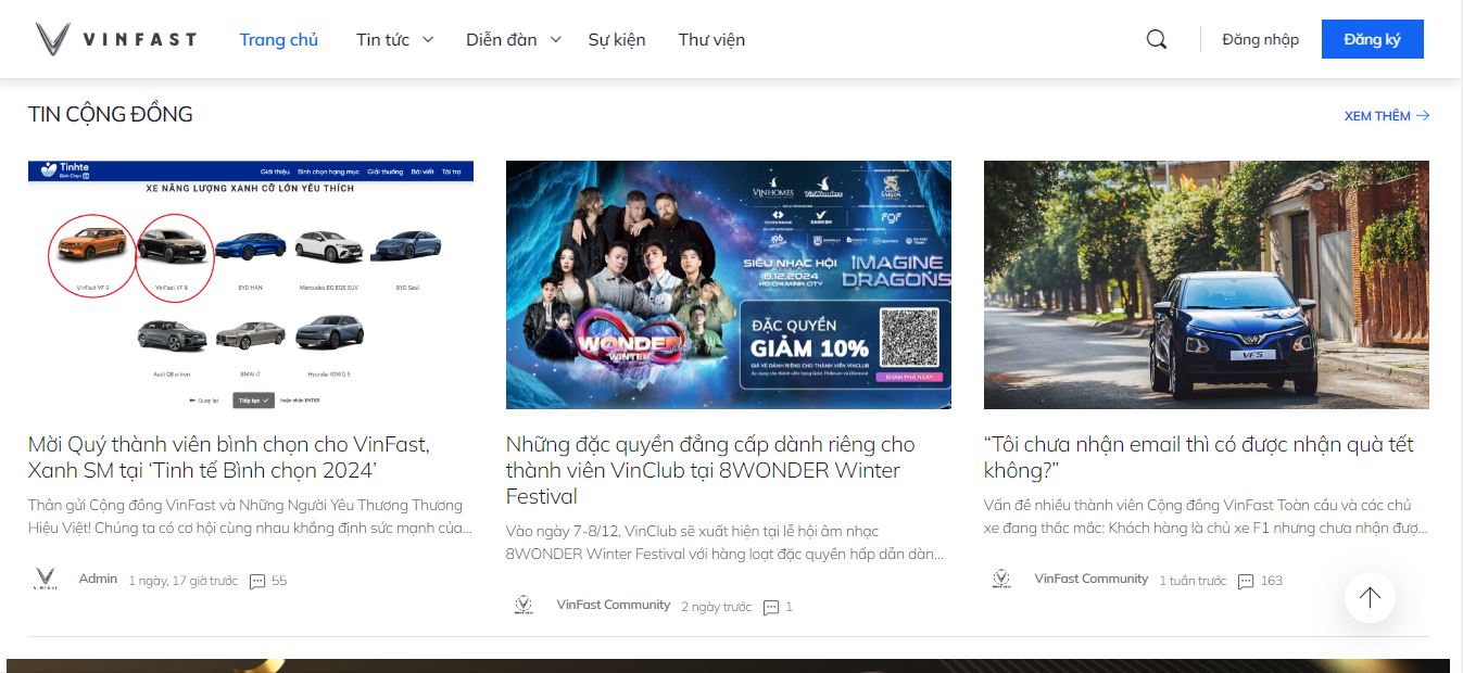 Website Vinfast