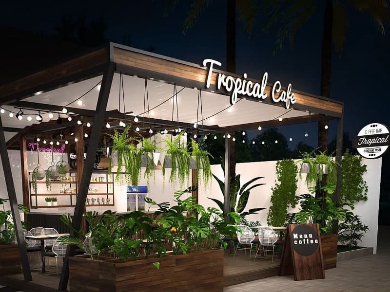 Chủ đề tropical cafe